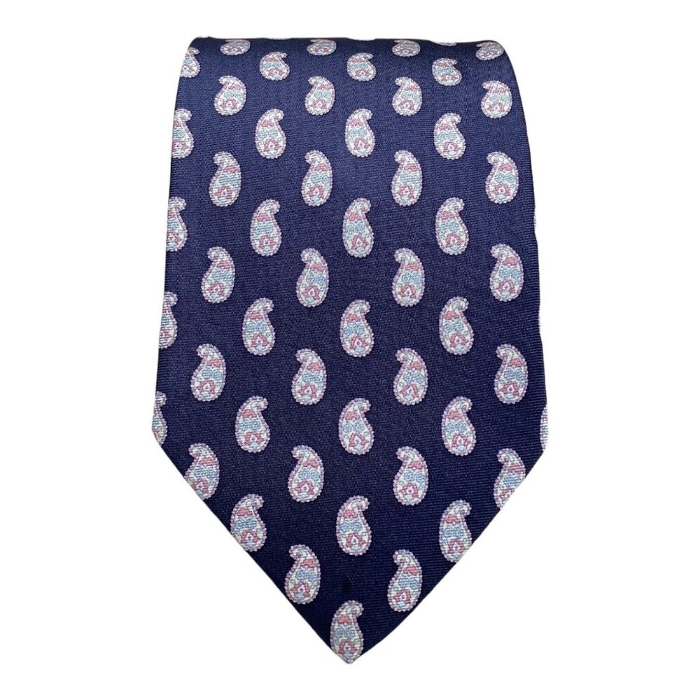 ETRO Blue Paisley Tie 100% Silk Italy 58"/3.75" EC